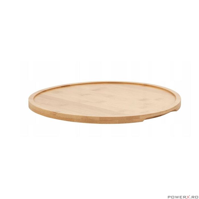 Set boluri pentru servire, din portelan, cu suport din bambus, 5