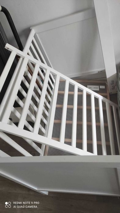 Pătuț IKEA SUNDVIK alb 60x120, în stare excelentă, aproape nou