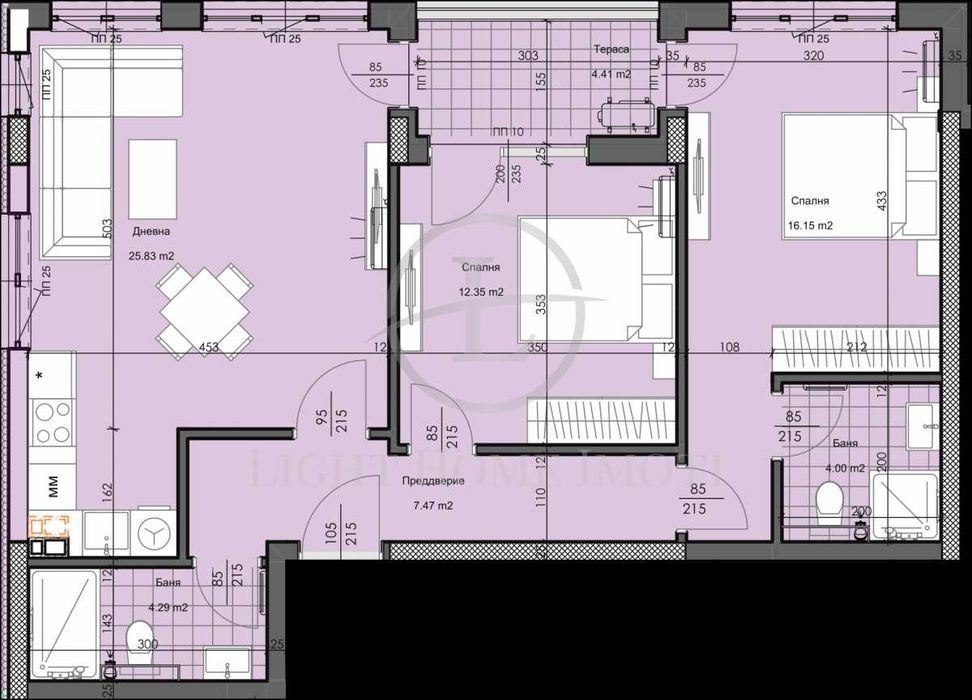 Продава се Тристаен апартамент в Пловдив, Гагарин - 111 кв.м за 984 €/кв.м - Снимка #5