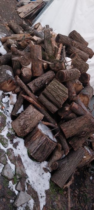 Дрова чурками весенний сруб