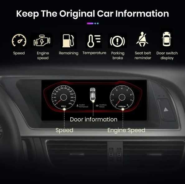 Navigatie Android 13 Dedicata AUDI A5 . Carplay , Android auto