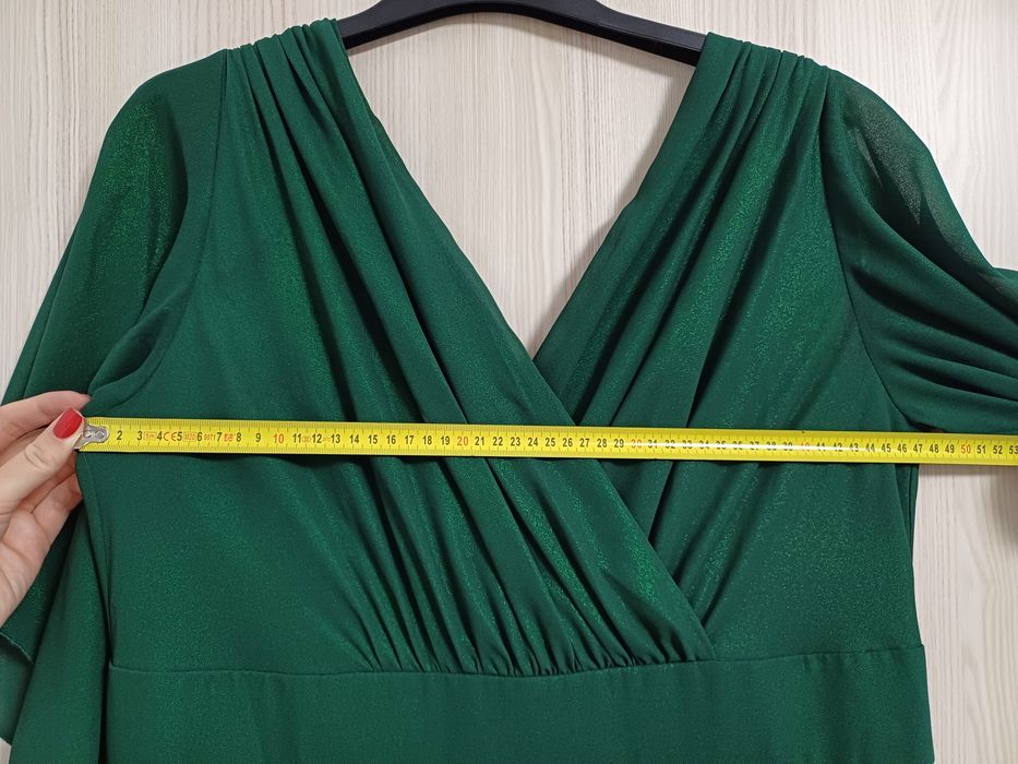 Rochie ocazie elegantă verde smarald