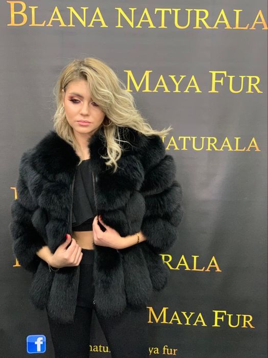 Haina din blana naturala