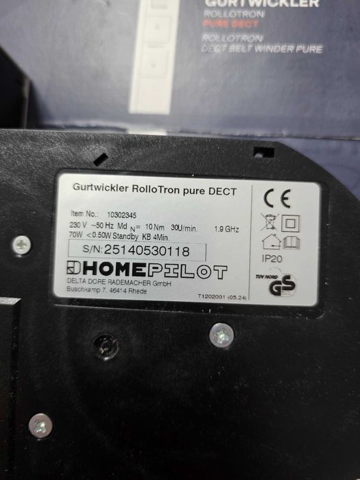HOMEPILOT RolloTron pure DECT – Acționare electrică pentru rulouri