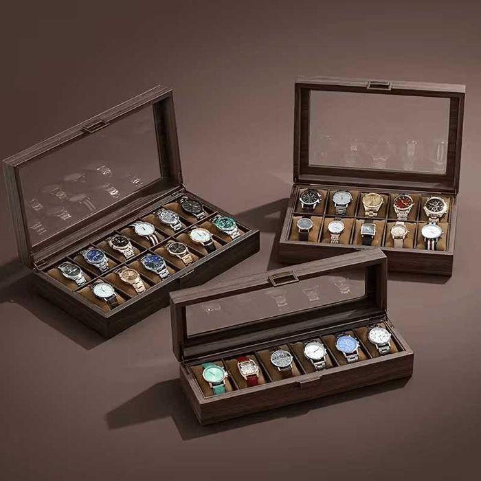 Луксозна дървена кутия за 3, 6, 10 или 12 броя часовници дървени кутии