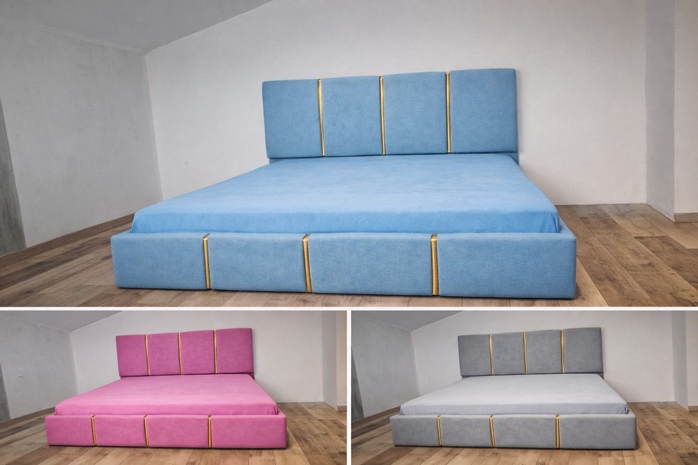 Pat matrimonial tapițat nou!