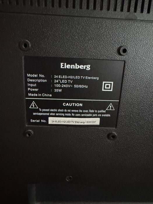 На запчасти телевизор Elenberg