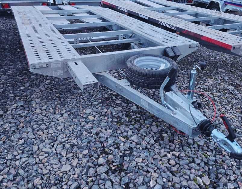 Trailer transport auto, aplecat spate, 4,5-5 metri, MMA 2700 kg