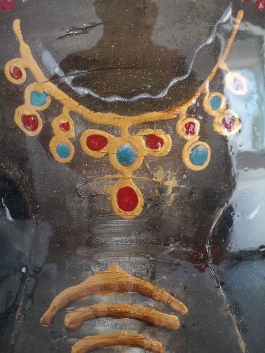 Картина с полудрагоценными камнями