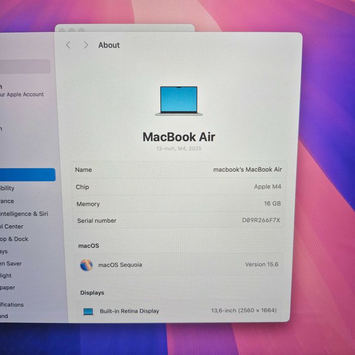 Laptop Apple MacBook Air 13" M4 16GB RAM 256GB Zeus Amanet Militari 36166
