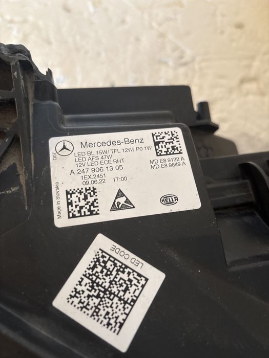 Фар Mercedes GLA W247
