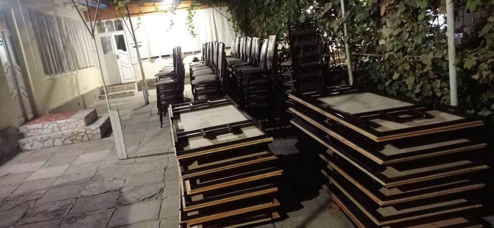 Tóy marosimlar uchun prokat stol stul, idish-tovoqlar