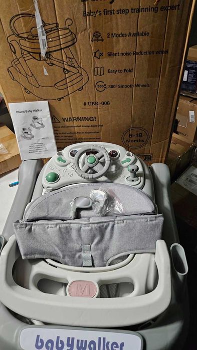 Проходилка и уокър 2в1 Round baby walker