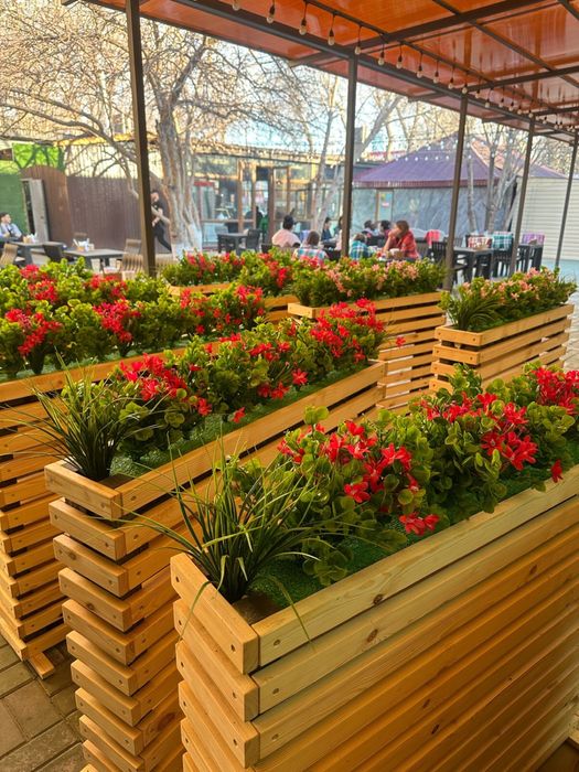 Кашпо, клумбы из дерева