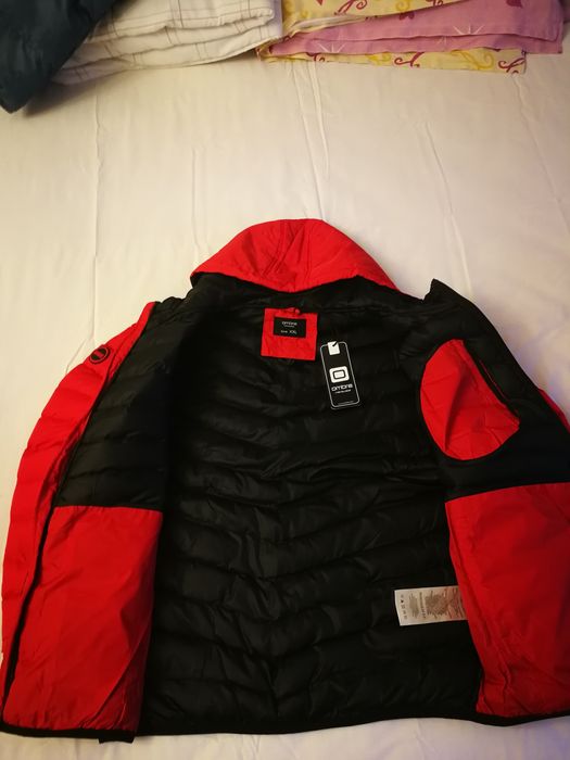 Мъжко ново червено зимно яке