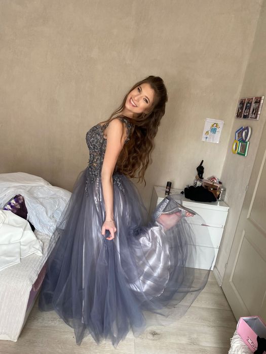 Бална рокля (сива)