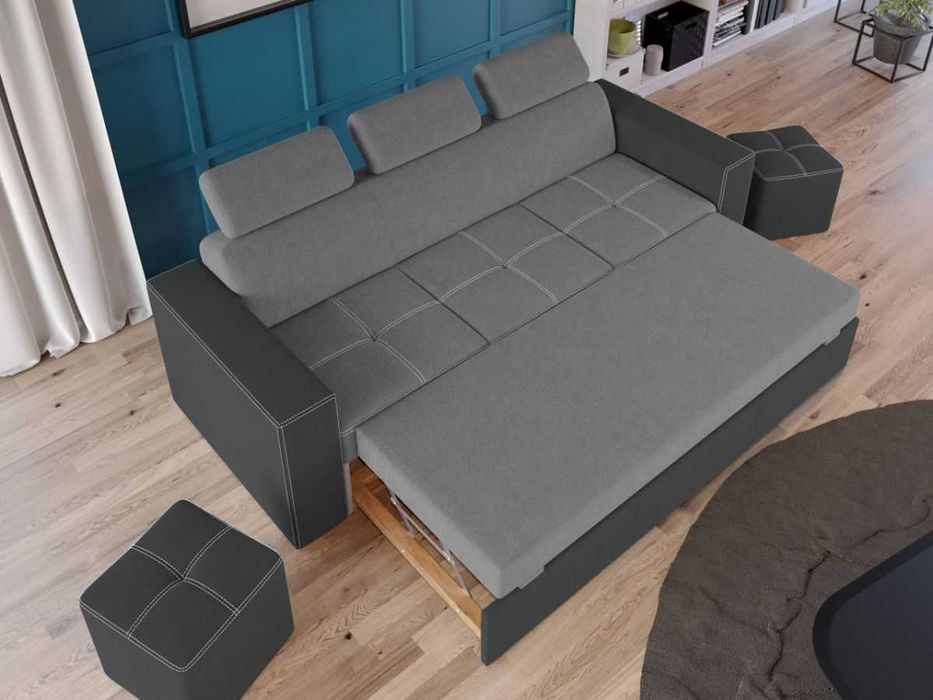 Canapea Paloma Gri Deschis/Gri - Transport Gratuit 4-10 zile