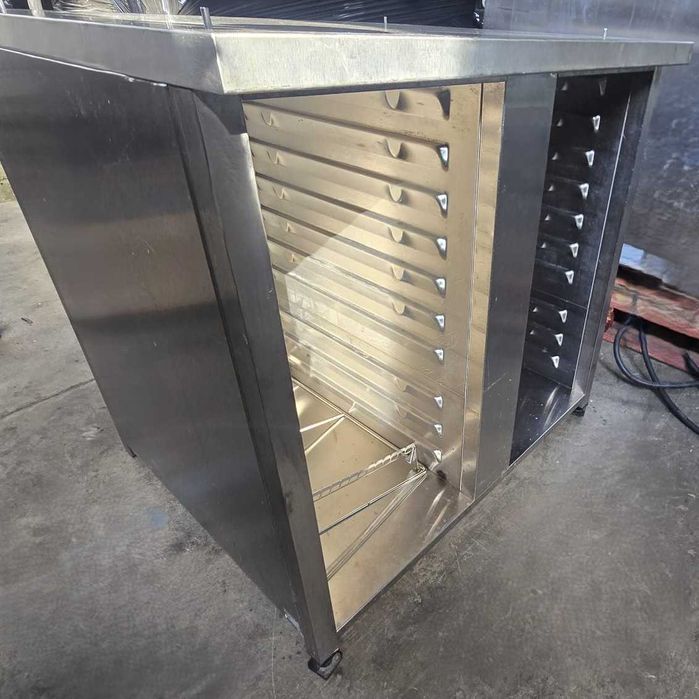 Hota inox + turbina + potentiometru, scaune + mese restaurant, masa rece inox, frigidere