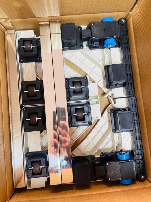 Suport mobile, din otel, reglabil, pentru mașină de spălat, frigider