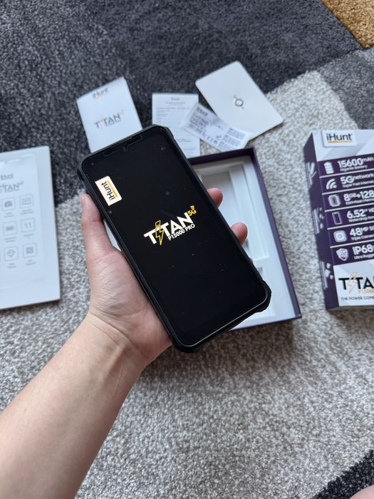 IHunt (telefon f rezistent) fullbox 128/8 gb ram, baterie 15.000mAh