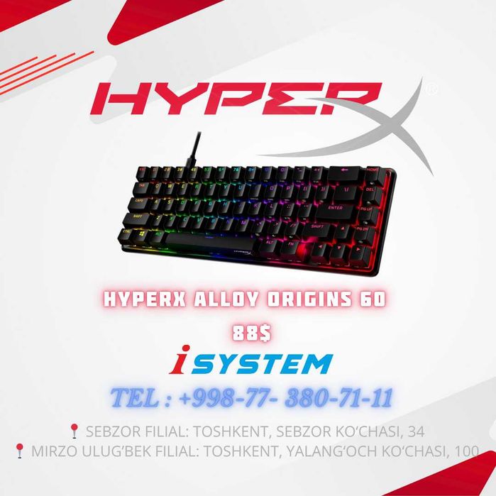 HyperX Alloy Origins Клавиатуры | HyperX Alloy Origins Klaviaturalari
