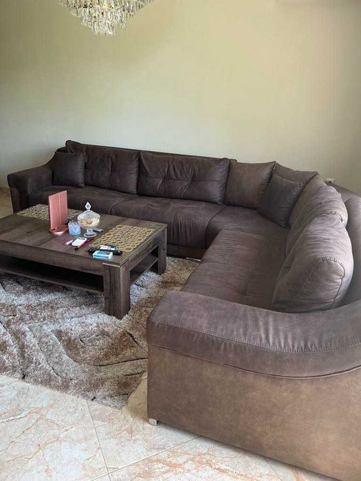 Ъглов диван с функция сън