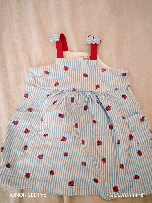 Бебешки летни дрехи за момиче 68/74