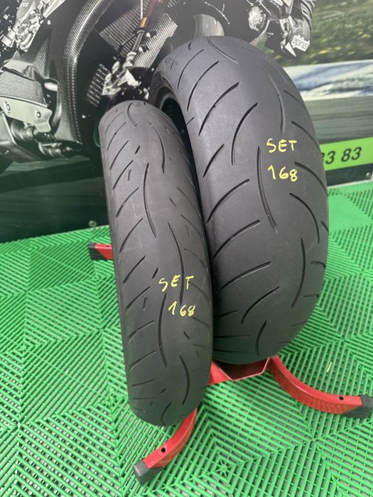 Set Anvelope Moto 120 70 17 si 180 55 17 Metzeler Roadtec Z8 2023 Cauciuc Fata spate Set168