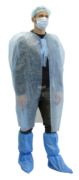 Халат накидка для посетителей. Для посещения больных. Медицинская