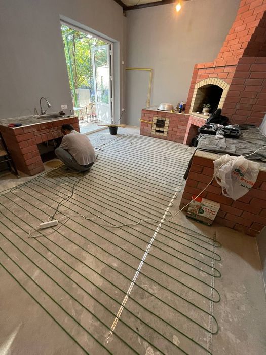 Электрический Тёплый пол Под кафель, в Стяжку