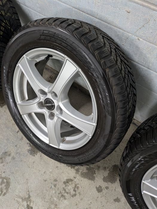 Jante roti Borbet 5x112 R16 + anvelope iarna 205 55 R16