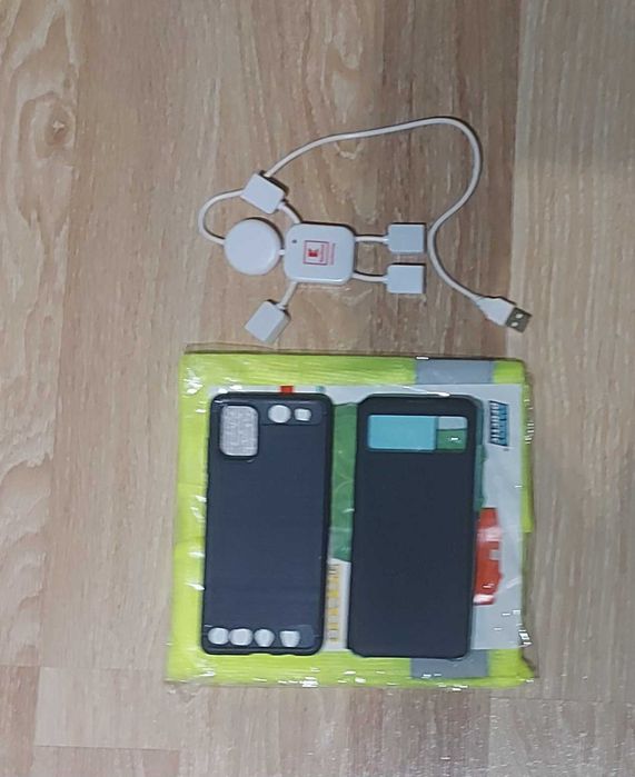 Калъф за samsung A71+подарък жилетка и разклонител USB