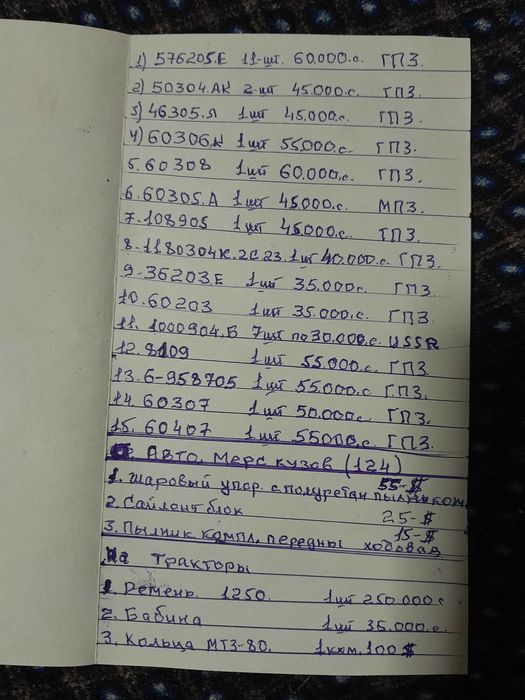 Подшипники Росси разное