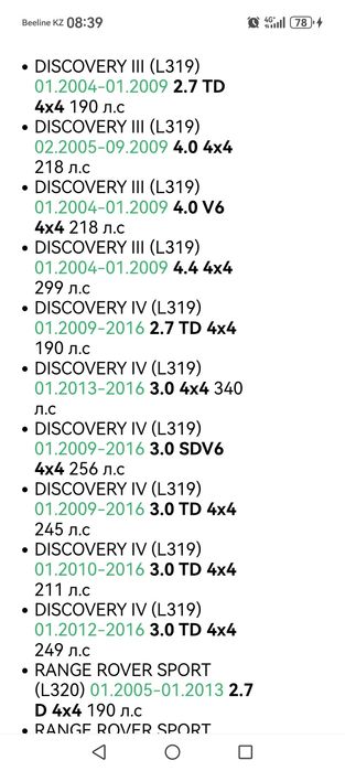 Тормозные колодки передние новые