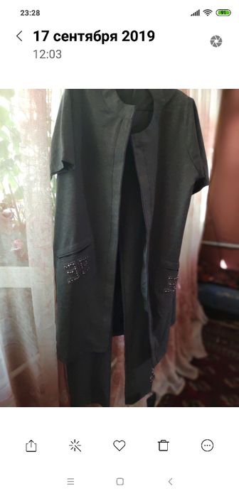 Нарядный женский брючный костюм, Турция