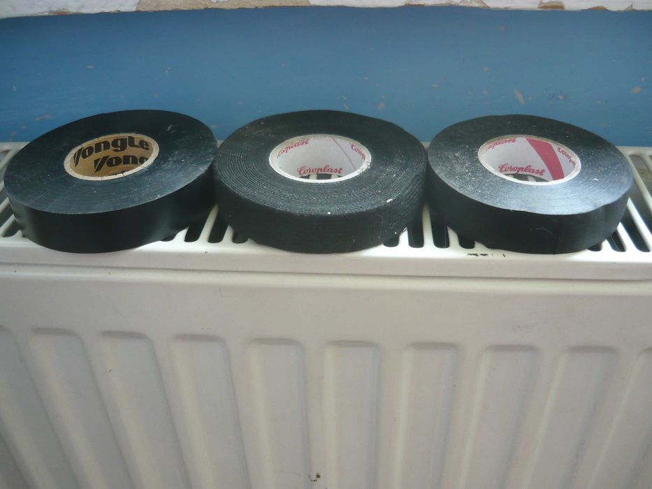 Bandă izolatoare pânză și PVC, 3 tipuri, izoler band Coroplast Germany