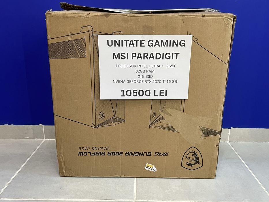 Unitate Gaming MSI Paradigit 32GB RAM 2TB SSD - Zenith Amanet Brâncoveanu