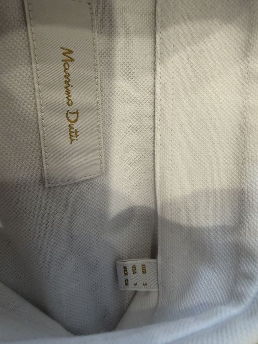 Massimo Dutti рубашка белая хлопок