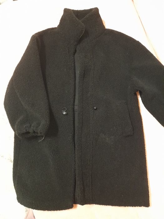 Шуба тедди чёрного цвета