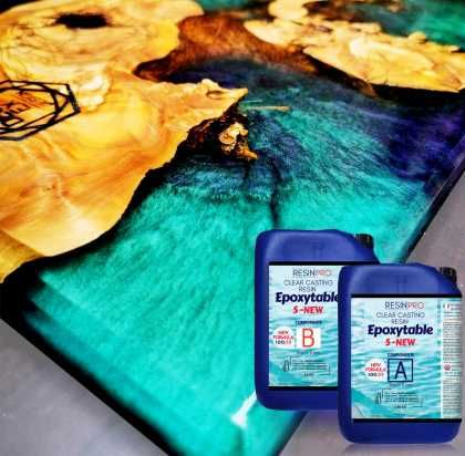 Нетоксична епоксидна смола Epoxytable 5 - Отливки до 5 см