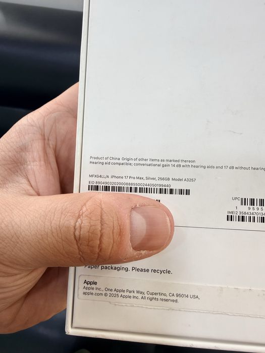 iPhone 17 Pro Max 256 silver