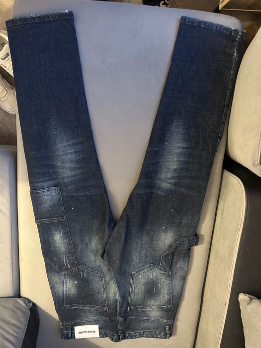 Дънки тъмно синьо