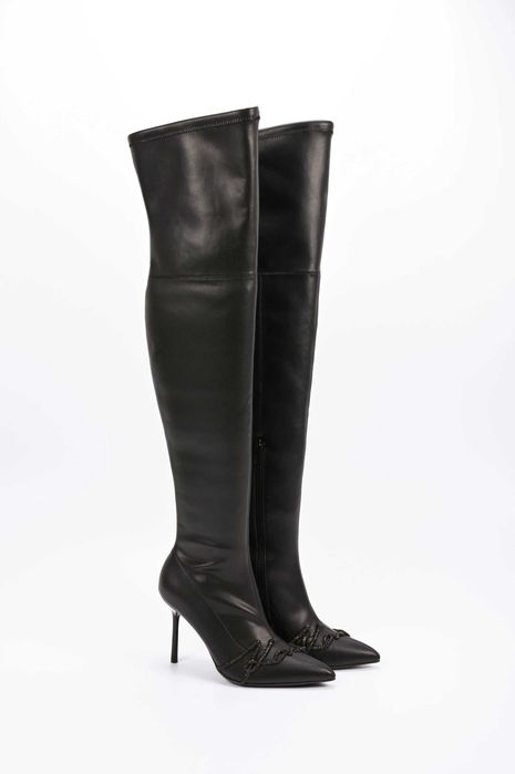 Дамски Ботуши Karl Lagerfeld SARABANDE Stretch Knee boot F0X