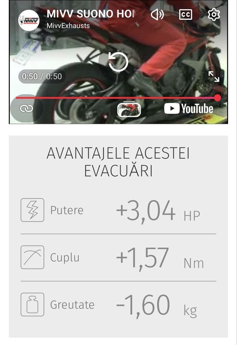 Evacuare MIVV HONDA cbr 600rr 2008-2017 cu omologare