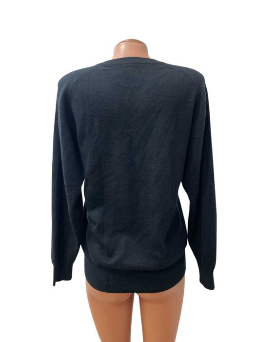 Дамски кашмирен пуловер L / XL 100% КАШМИР черен
