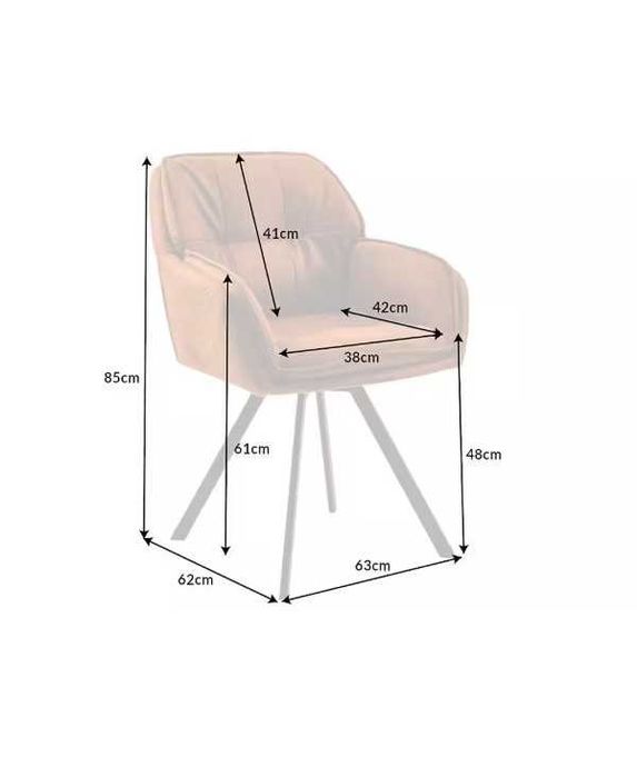 Scaun dining rotativ microfibra