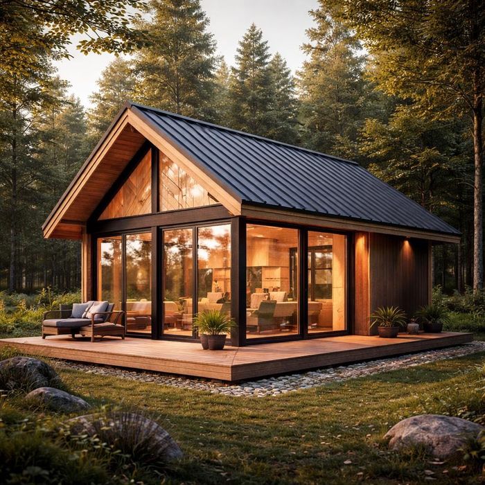 Vând schelet container și execut case pe structură metalică - 36pm