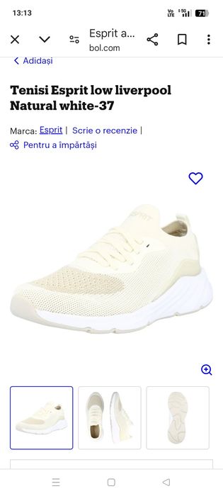 Snekers Esprit albastru Nr 37