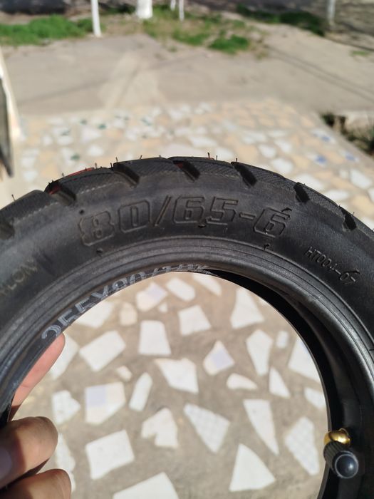 Покрышка камераси билан янги 80/65 6