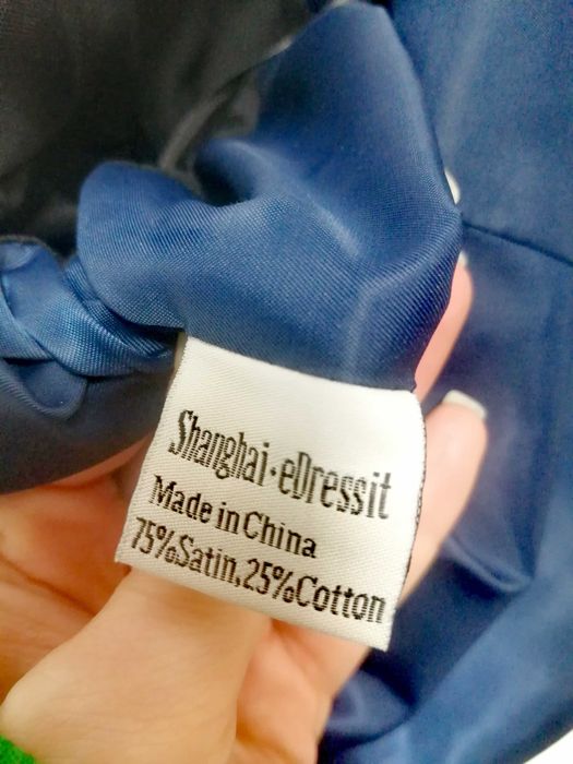 Rochie de seara eDressit S eleganta satin si bumbac cu paiete cu DEFECT
